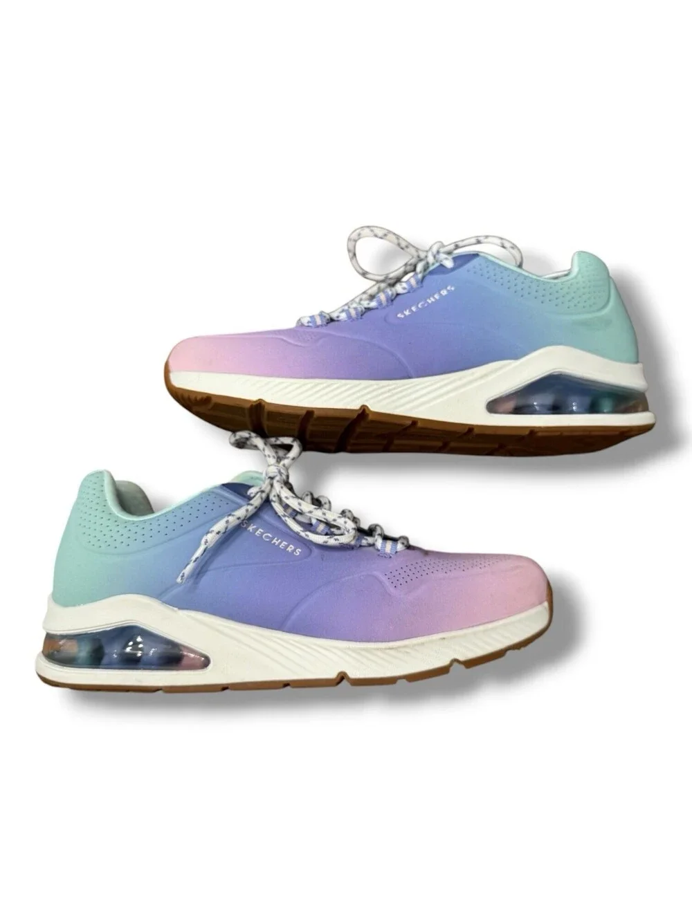 Skechers Uno 2 Ombre Away Blue Multi Activewear Athleisure Women’s Size 10